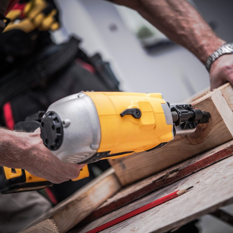 Woodwork Using Nail Gun